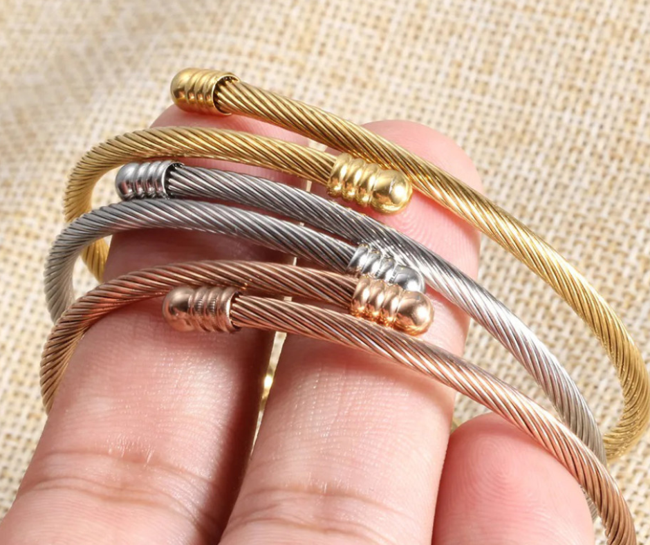 Chaîne de cheville Ttrichic 4. Bijoux en acier inoxydable