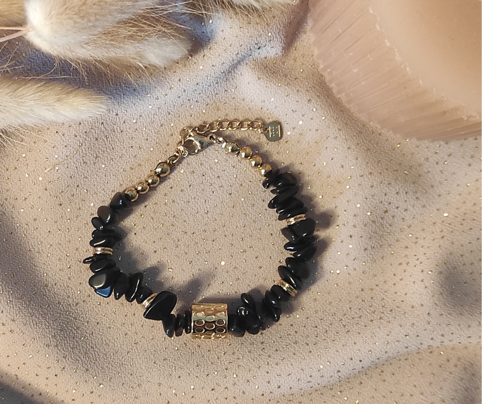 Bracelet Noirelia 2. Bijoux en acier inoxydable