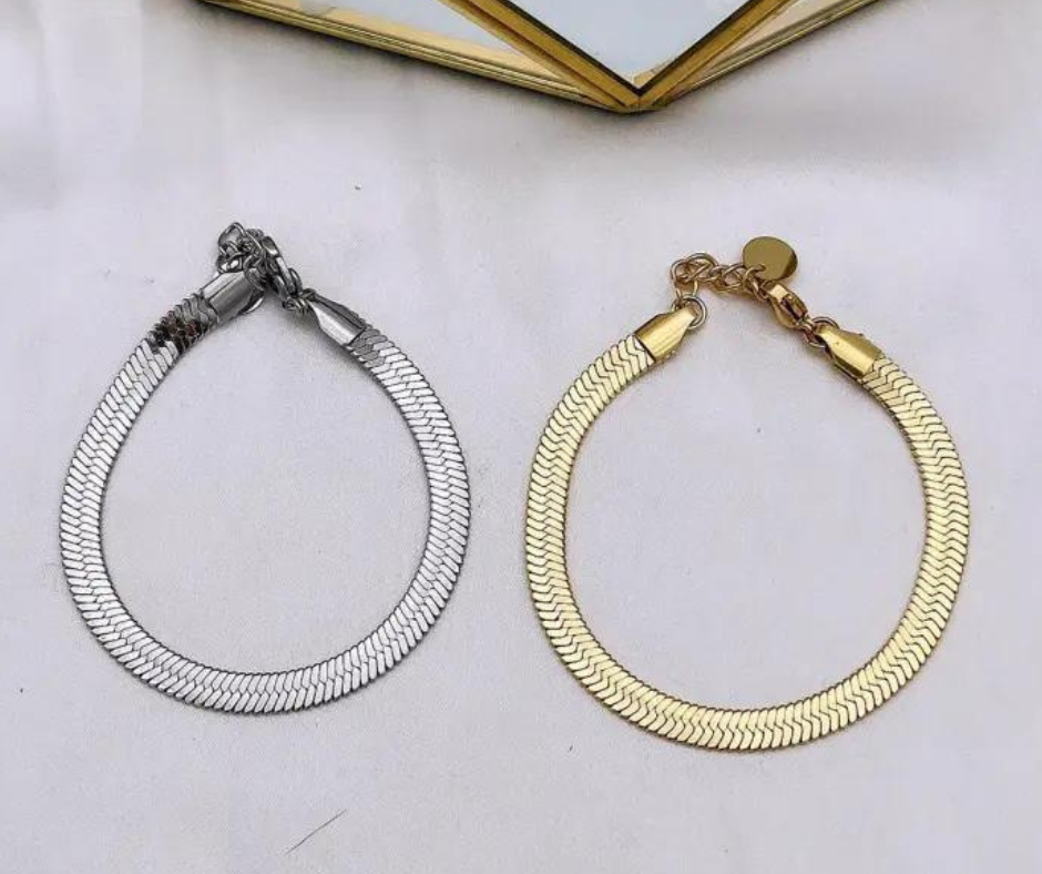 Bracelets Miroire 4 . Bijoux en acier inoxydable