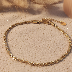 Chaîne de cheville Louna 3. Bijoux en acier inoxydable