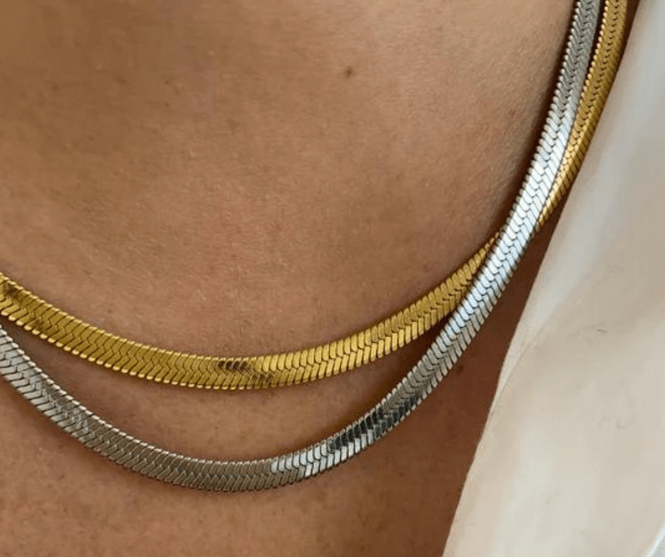 Collier Miroire 5. Bijoux en acier inoxydable