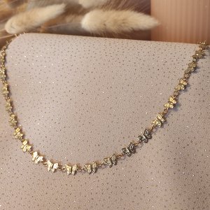 Collier Papillon 2. Bijoux en acier inoxydable