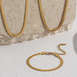 Parure Miroire 1 . Bijoux en acier inoxydable