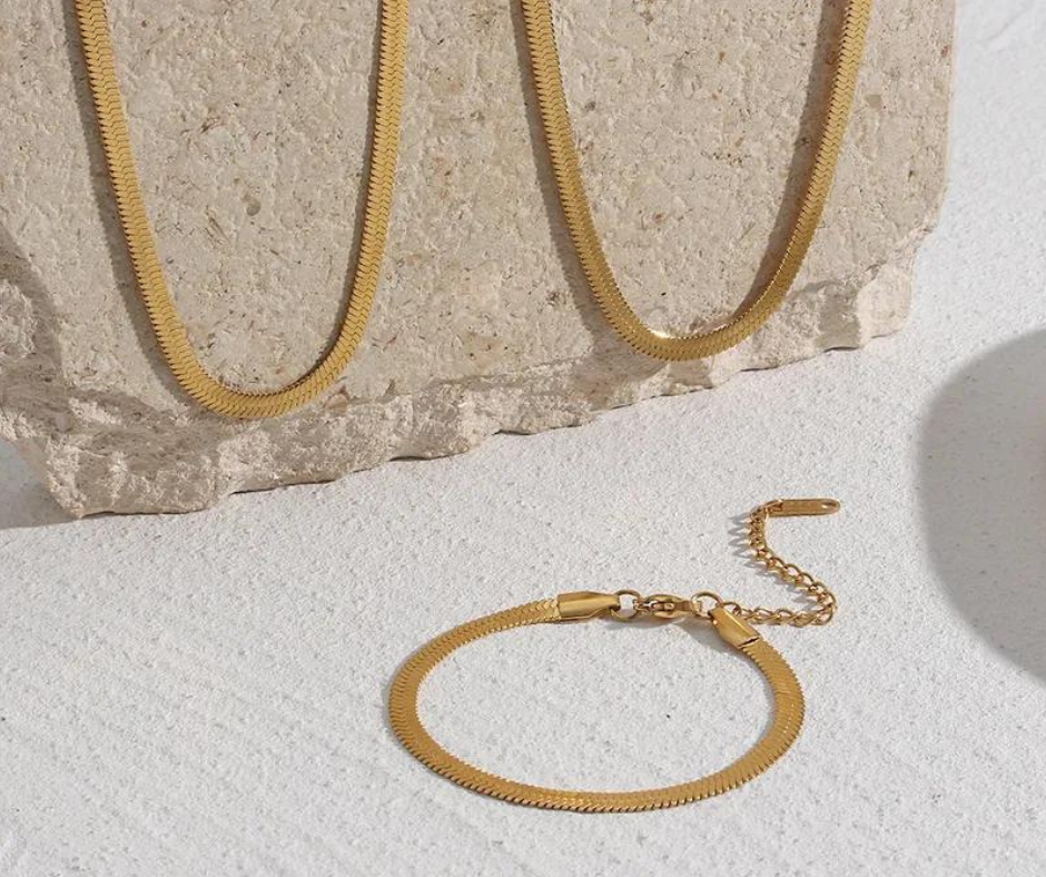 Parure Miroire 1 . Bijoux en acier inoxydable