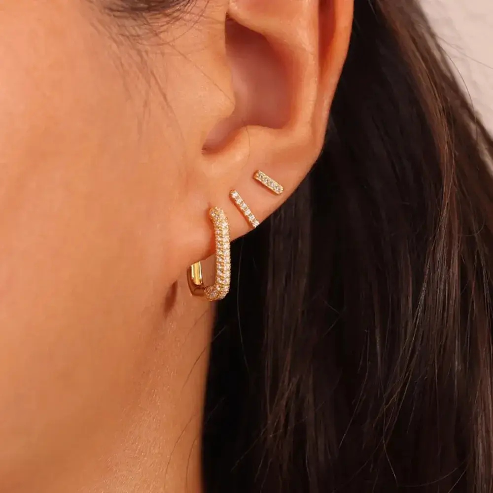 Boucles d’oreilles Aurora 4. Bijoux en acier inoxydable