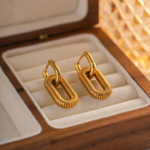 Boucles d'oreilles Celestia 1. Bijoux en acier inoxydable