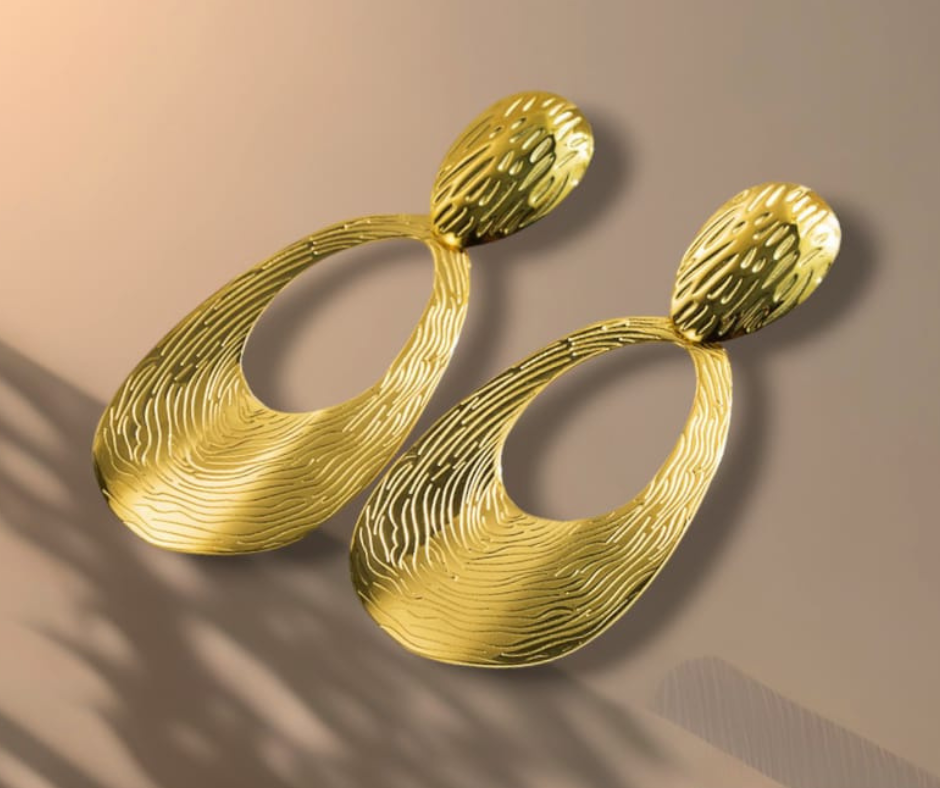 Boucles d'oreilles élégance 3. Bijoux en acier inoxydable