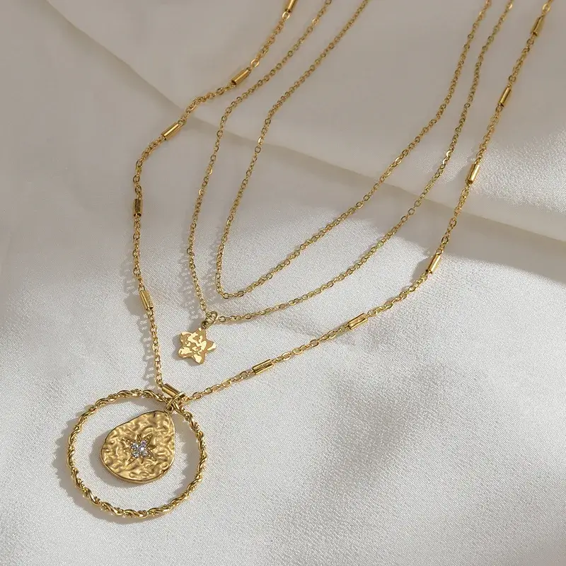 Collier Lustra 1. Bijoux en acier inoxydable