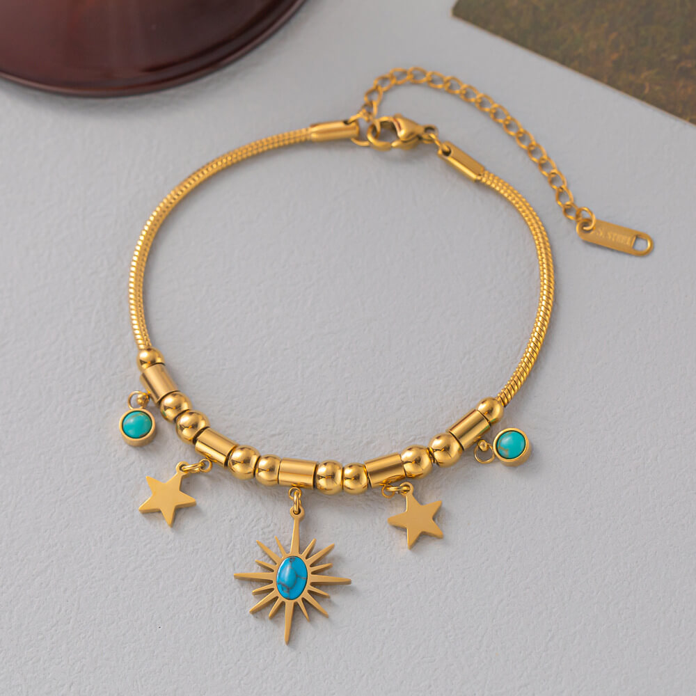 Bracelet Azurina 2. Bijoux en acier inoxydable