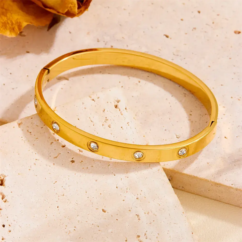 Bracelet Nacrelle 2 . Bijoux en acier inoxydable