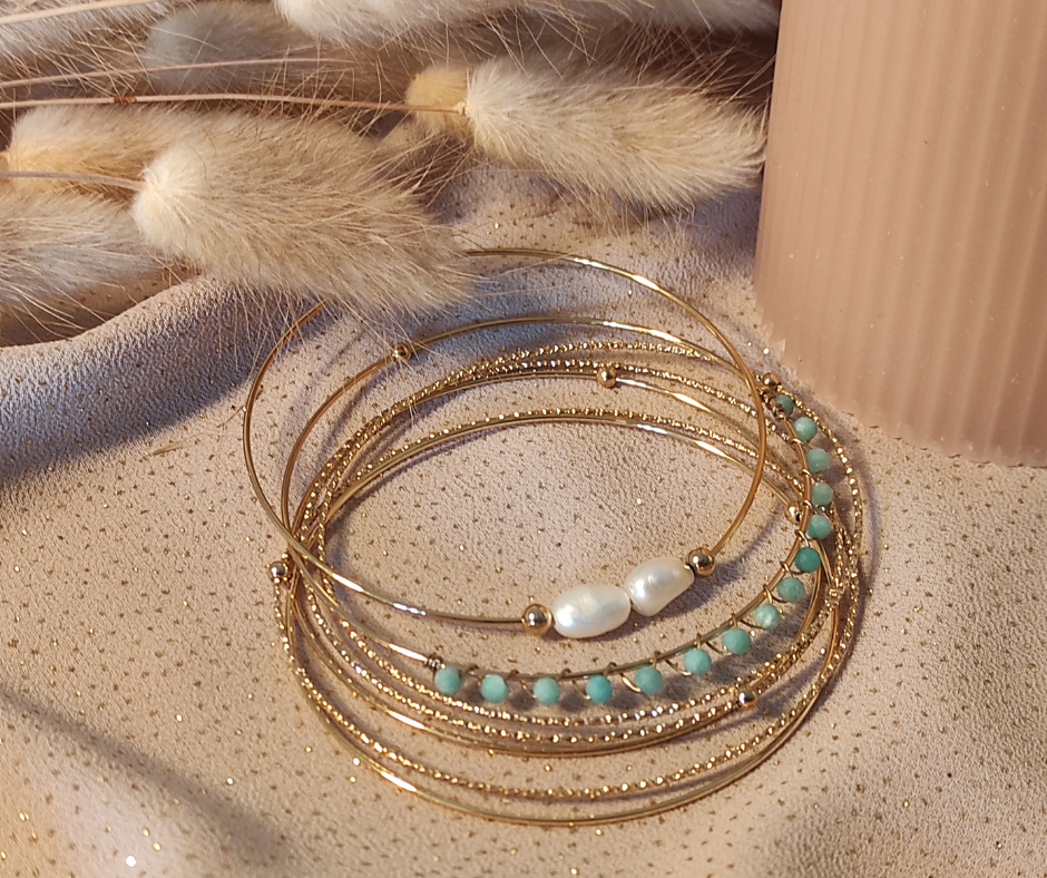 Bracelet dounia 3. Bijoux en acier inoxydable