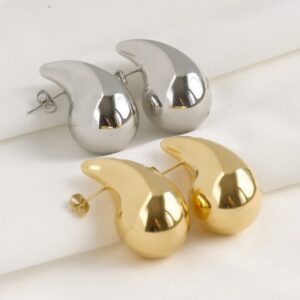 Boucles d'oreilles goutte d’eau 1. Bijoux en acier inoxydable