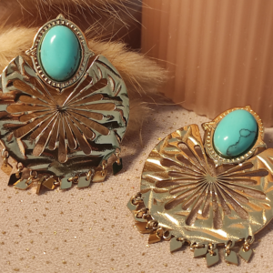 Boucles d'oreilles goutte d’eau 1. Bijoux en acier inoxydable