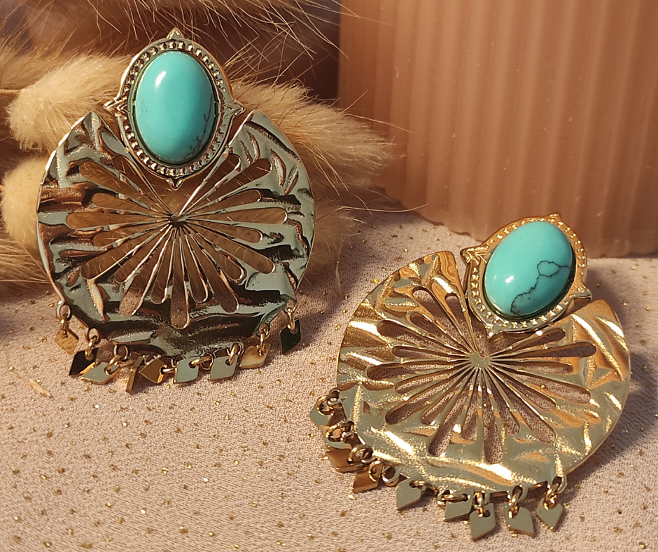 Boucles d'oreilles goutte d’eau 1. Bijoux en acier inoxydable