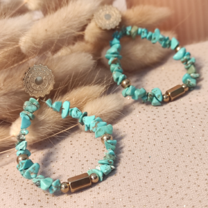 Boucles d'oreilles goutte Turquina 1. Bijoux en acier inoxydable