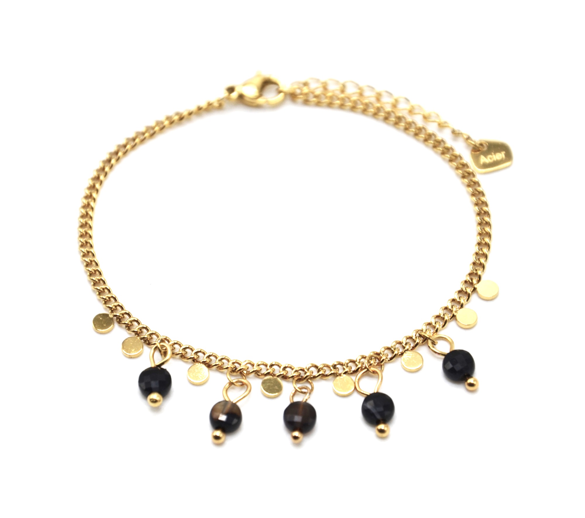 Chaîne de cheville Camila 1. Bijoux en acier inoxydable