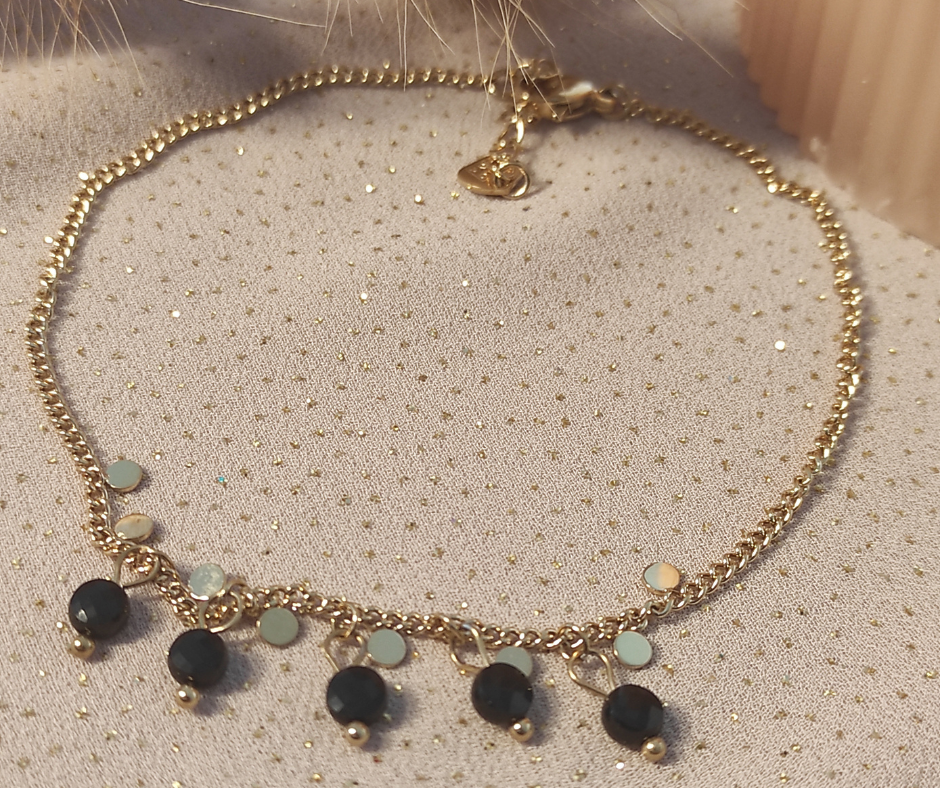 Chaîne de cheville Camila 2. Bijoux en acier inoxydable