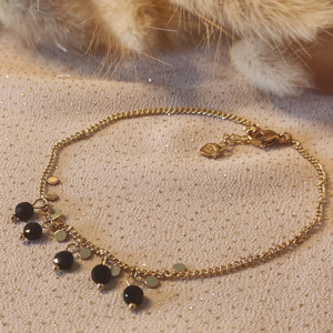 Chaîne de cheville Camila 3. Bijoux en acier inoxydable