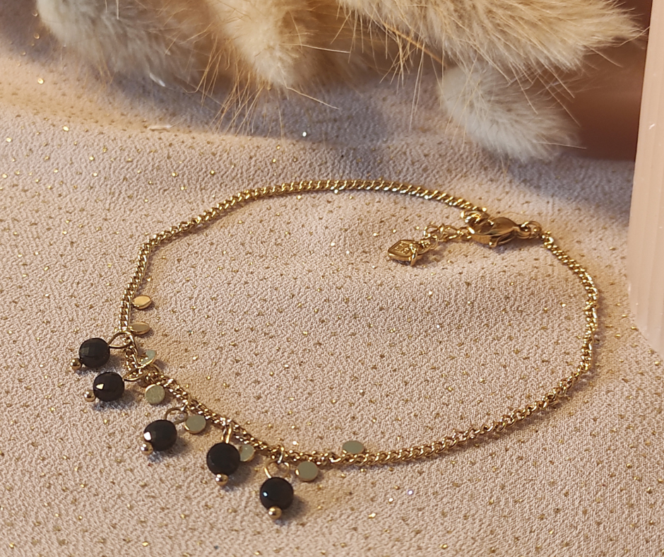 Chaîne de cheville Camila 3. Bijoux en acier inoxydable