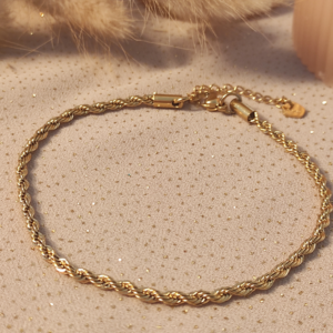 Chaîne de cheville Louna 3. Bijoux en acier inoxydable