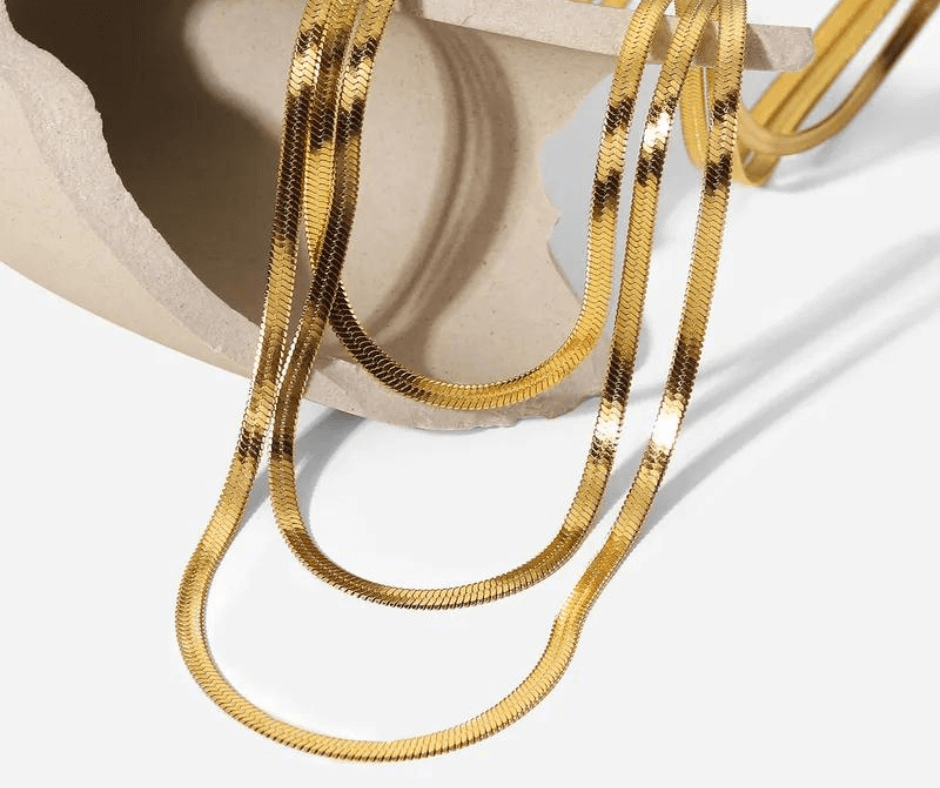 Collier Necklace 2 . Bijoux en acier inoxydable