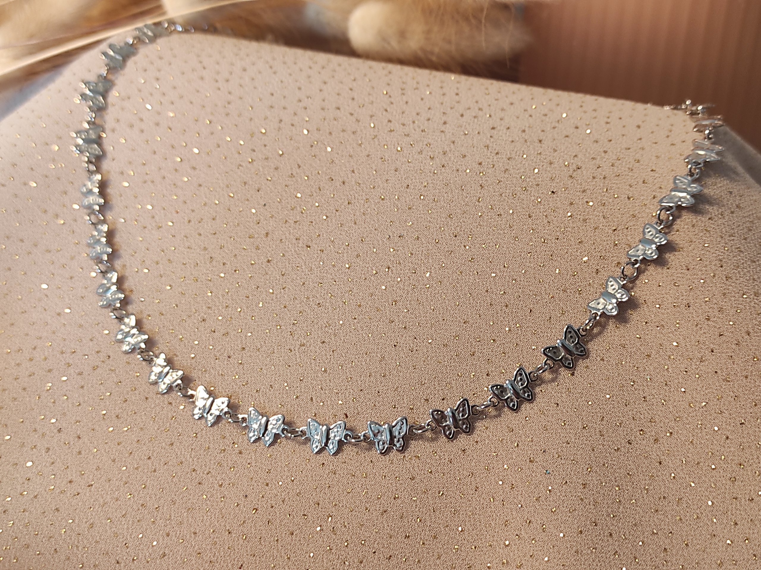 Collier Papillon 1. Bijoux en acier inoxydable