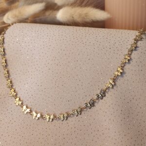 Collier Papillon 2. Bijoux en acier inoxydable