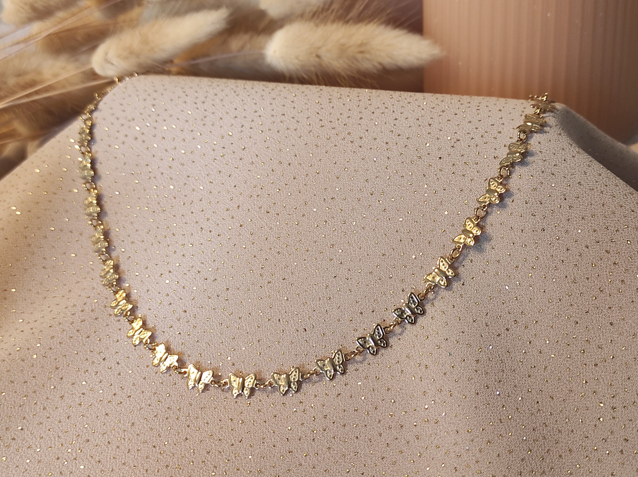 Collier Papillon 2. Bijoux en acier inoxydable